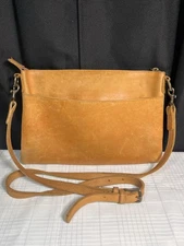 Able Martha Crossbody Bag Leather Camel/light Brown  Purse