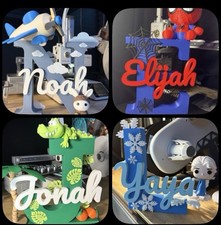 Personalized 3D Printed Name Letter with Custom Theme Kids Room Decor Gift