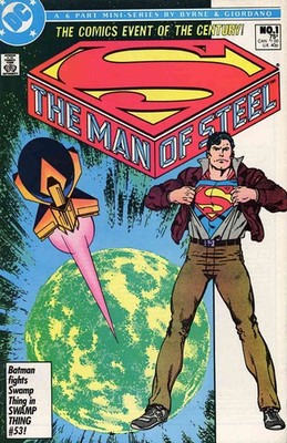 Man of Steel, The (Mini-Series) #1 FN; DC | Superman - John Byrne Expose Chest -