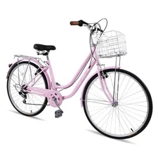 26-inch Ladies Bike Women's Comfort Bicycle Beach Cruiser Bikes City Commuter