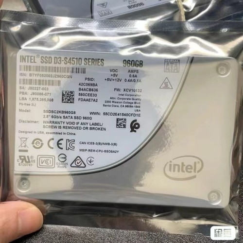 960GB Intel S4510 SSD Solid State Drive SATA III 6Gb/s 2,5" SSDSC2KB960G8