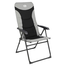 Royal Colonel Folding Reclining High Back Camping Chair Black/Grey Royal R704/B