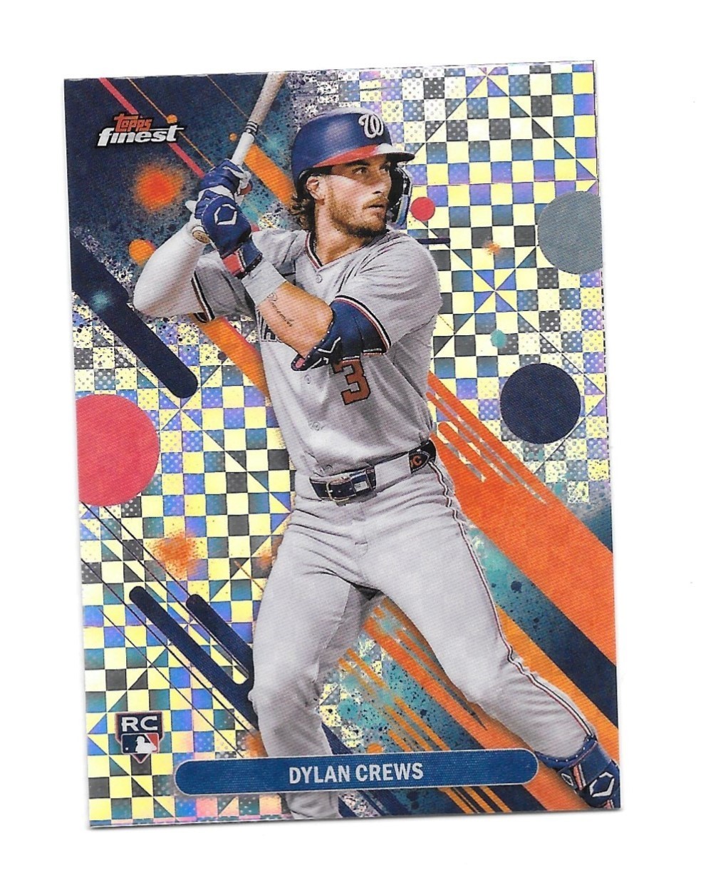 Dylan Crews 2025 Topps Finest Baseball X-Fractor Common "RC" #34