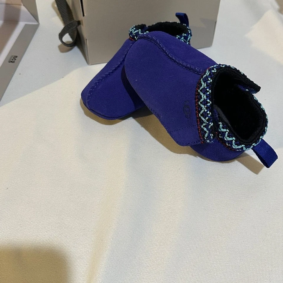 UGG Deep Blue Baby Tasman Slipper Shoes - Image 4 of 4