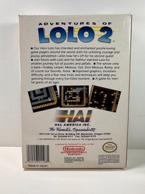 Adventures of Lolo 2 (Nintendo NES, 1990) Autentico COMPLETO CIB