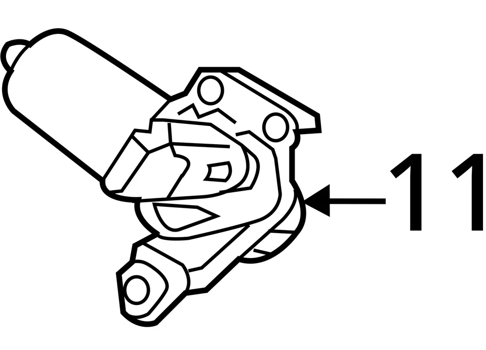 Motor limpiaparabrisas compatible con 04-15 17-24 TITAN 4109135 Foto 3 de 3