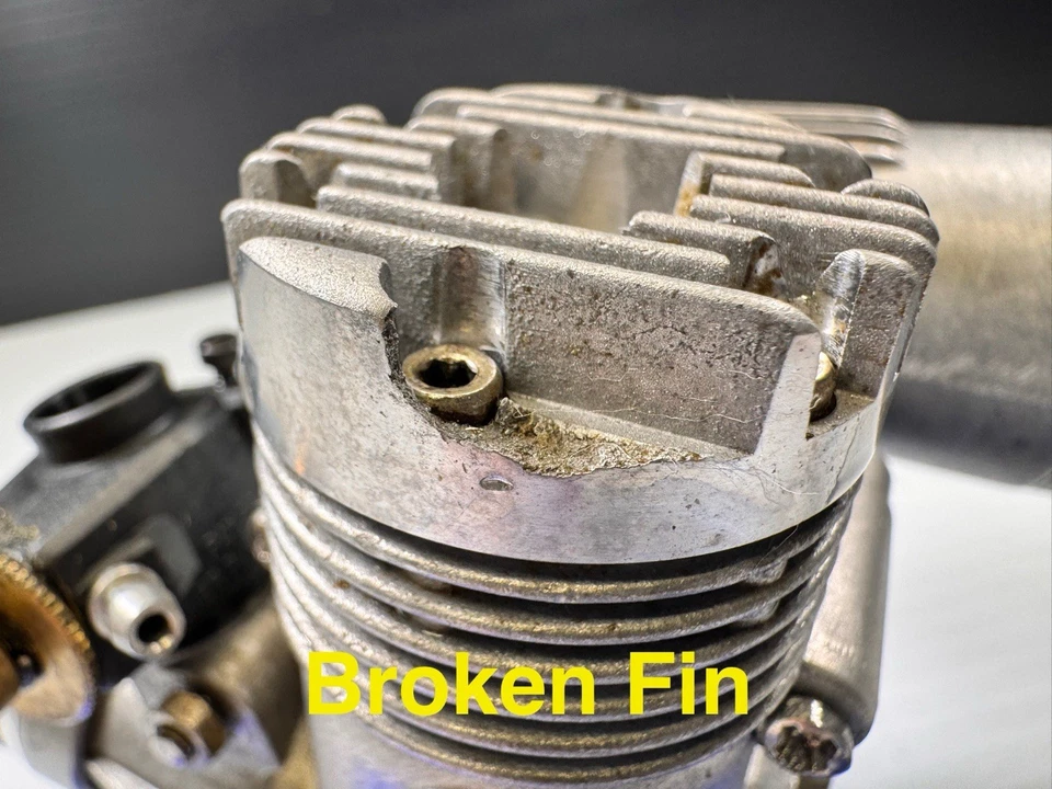 Royal .28 R/C ABC Model Engine w/Muffler Very Clean Excellent Compression SM47 - Image 3 of 4