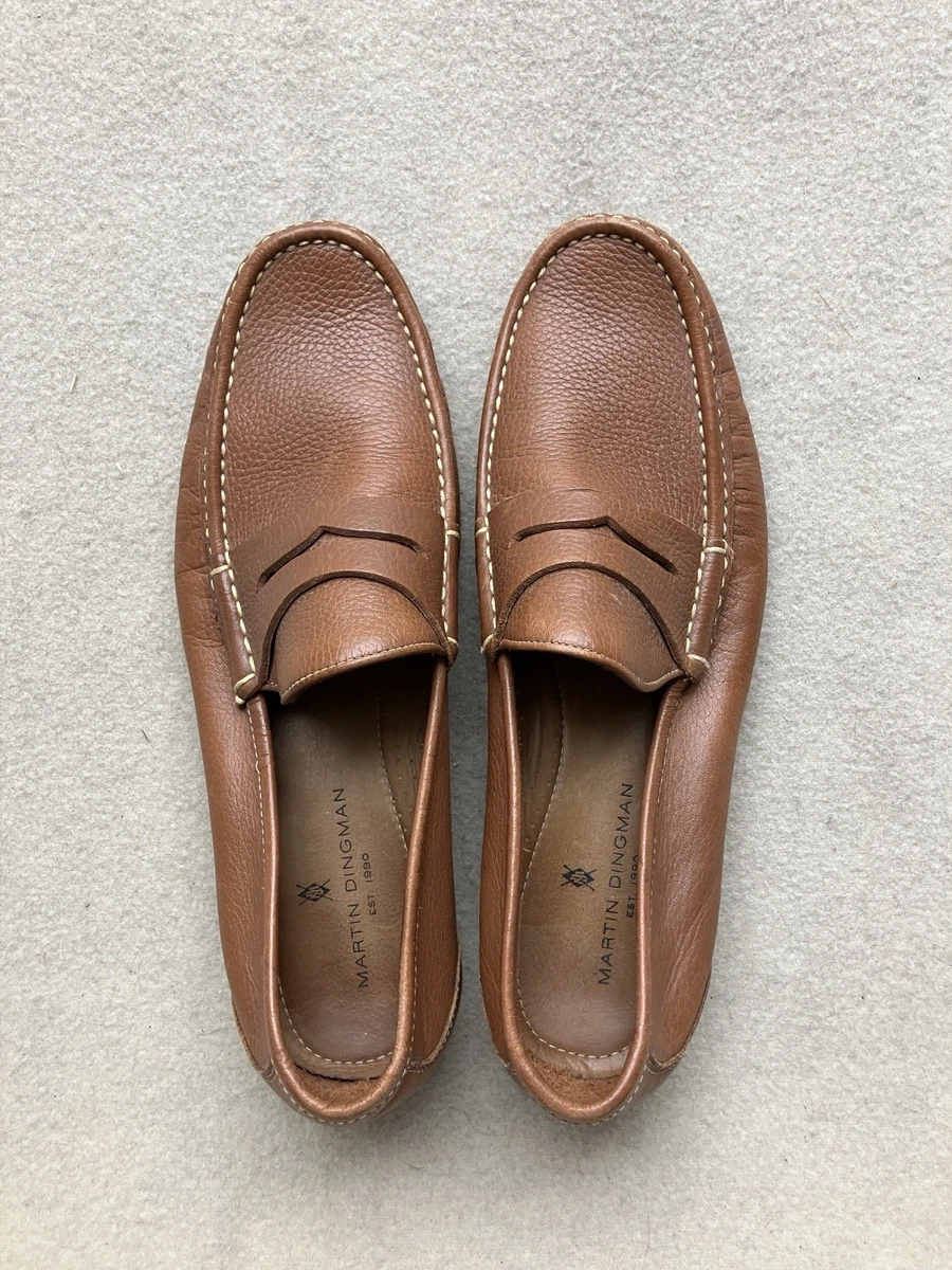 Martin Dingman Driving Loafers Mens 9.5M Black Suede Leather Bit Moc Toe Brazil Martin dingman mens loafers - Gem main image 2
