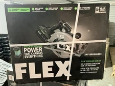 Flex 24 V Brushless Circular Saw Kit FX2141-1J with 10AH Battery, Charger, & Bag