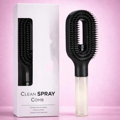 Styra Hair Brush with Spray, Styra Spray Comb - Slick Back Hair Brush & Hydrate