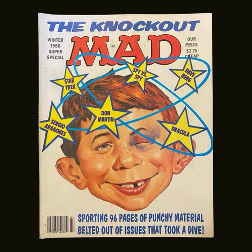 Mad Magazine Knockout Winter 1986 Humor Comic Vintage Coffee Table Magazine - Picture 1 of 4