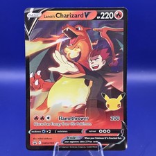 Carta Promo Lance's Charizard V SWSH133 Celebrazioni Stella Nera Pokemon NM