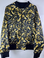 H&M Men s Medium Reversible Bomber Jacket Ful...