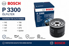 Ölfilter ALFA ROMEO 145, 146, 147, 155, 156, 166, GTV, Spider BOSCH P3300 NEU !!
