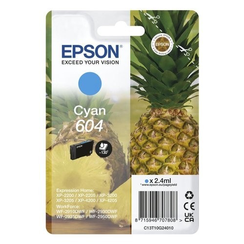 Epson 604 Tintenpatrone Ciano C13T10G24020-image