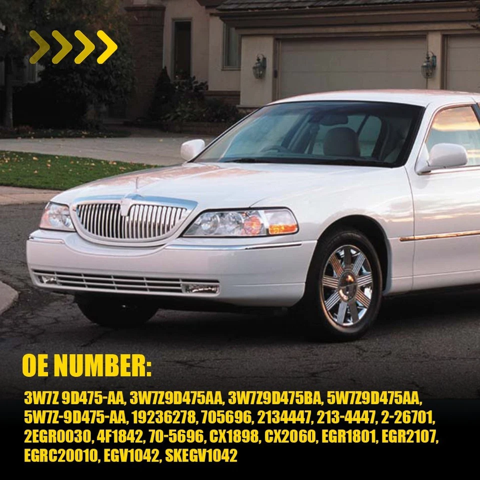 Válvula EGR para 2003-2011 Mercury Grand Marquis Ford Crown Victoria Lincoln Town Foto 3 de 4