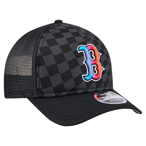 Herren New Era schwarz Boston Red Sox Farbverlauf 9FORTY A-Rahmen M-Krone Trucker - Bild 3 von 6