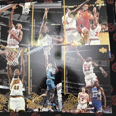 1995-96 Upper Deck Slams & Jams Jumbo Set of 10 #351-360 #352 Michael Jordan