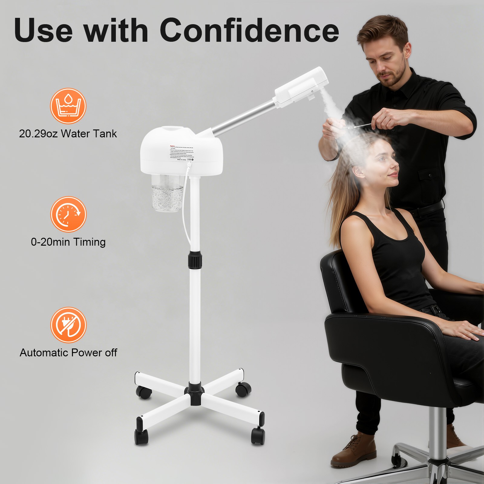 Facial Steamer Spa Hot Ozone Professional Beauty Salon Skin Care Equipment