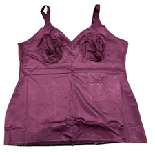 Brand New Ruby Ribbon Women's Size 50 Sheer Cami Purple Shapwear