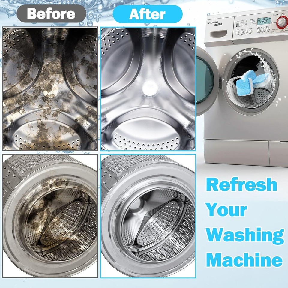 12/24Pcs Washing Machine Cleaner Washer Deep Solid Cleaning ...