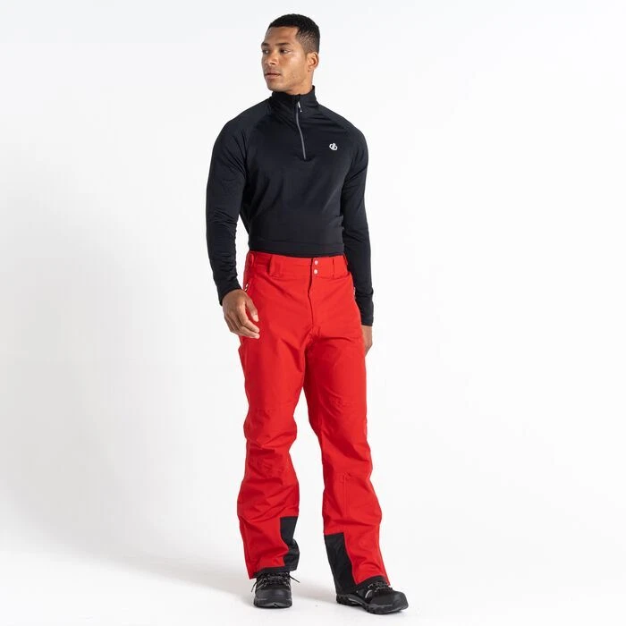 Mens Dare2b ACHIEVE II DANGER RED Stretch Ski Salopettes Snow Pants - SHORT LEG
Opens in a new windo
