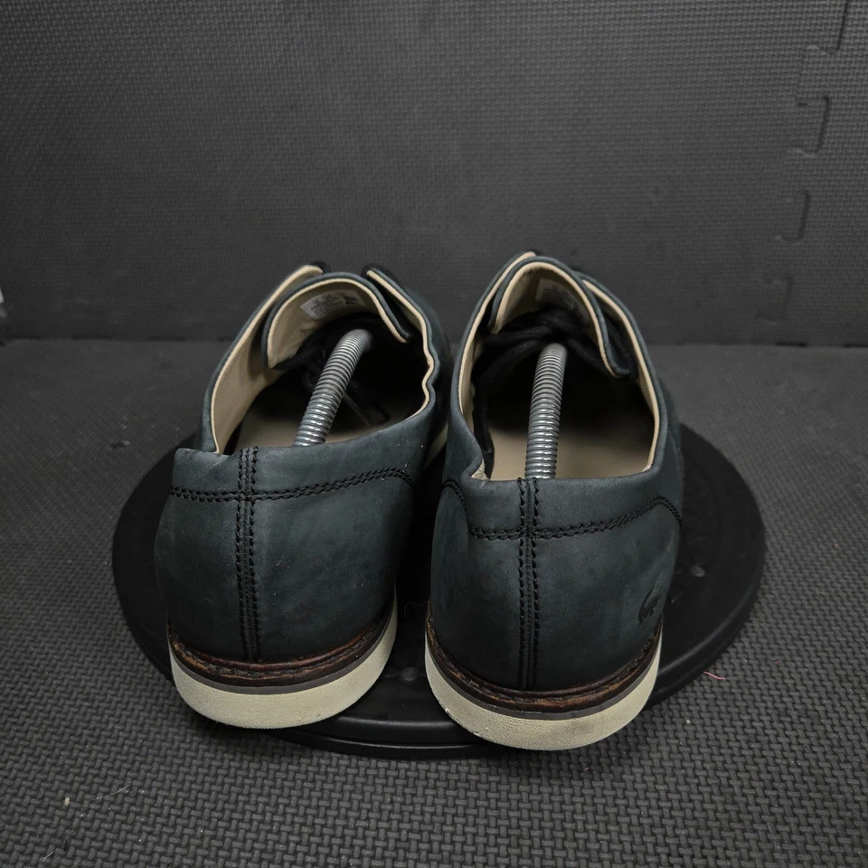 Lacoste Sherbrooke Plain Toe Oxfords Mens Sz 12 Black Leather Dress Shoes - Image 4 of 4