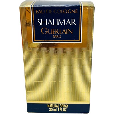 Vintage Guerlain Paris Shalimar Eau De Cologne Spray 1oz NEW Made in France