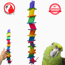 1342 Long Chunky Star Bird Toy parrot cage toy cages african grey cockatoo macaw