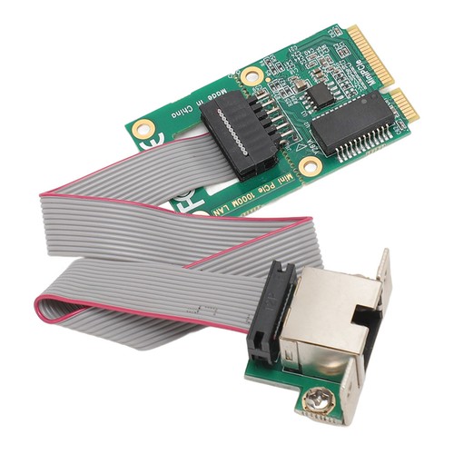 Mini carte réseau PCI-E broche courbée Gigabit port unique I210AT puce GBE Etherne Set - Photo 11/22