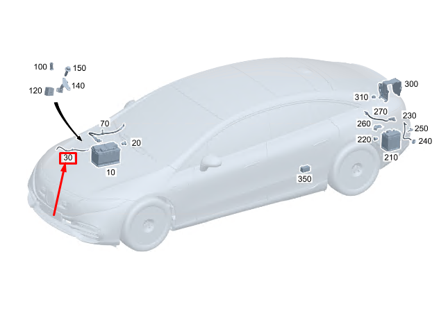 Neu MERCEDES-BENZ EQS V297 Batterieentlüftungsschlauch A0009976414 Original