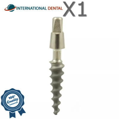 1x GDT Dental One Piece Fixture Titanium SLA Prosthetic Integrated Ø2.4-5.0mm