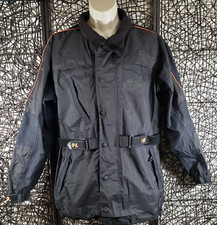 2005 HARLEY DAVIDSON WOMENS ZIP + SNAP RAIN JACKET SZ. S 97325-01VX BLACK READ!