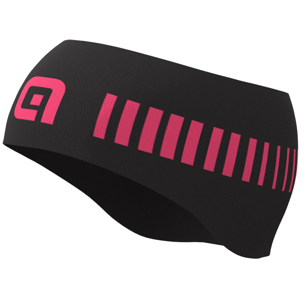 ALE Strada Cycling Earband Under Helmet - Black/Pink L20051519