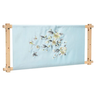Needlepoint Embroidery Scroll Frame 33x12" Wood Cross Stitch Frame