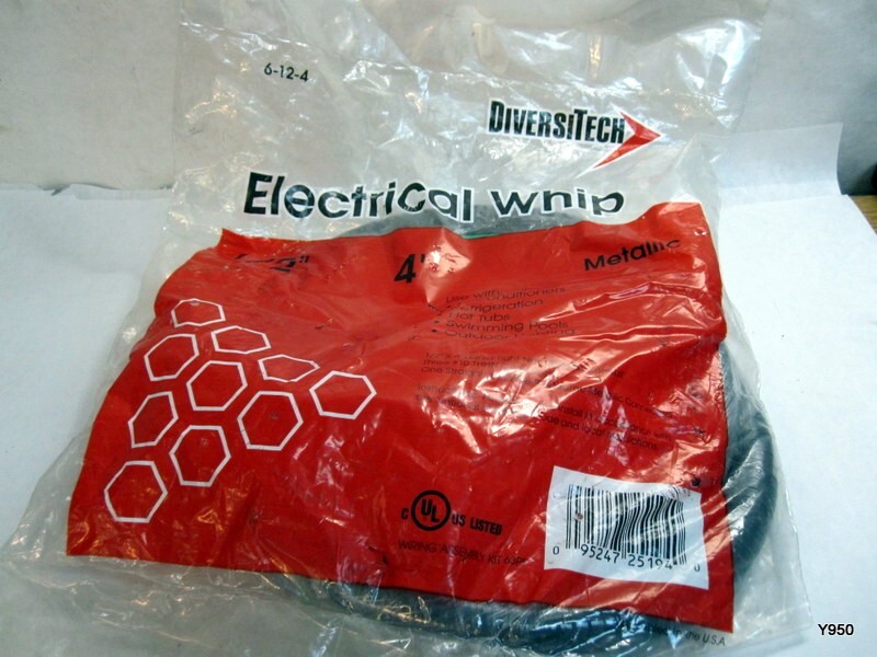 Diversitech Air Conditioner Electric Whip 1/2" x 4' Metallic Connectors 6-12-4
