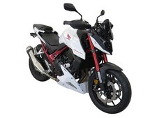 Fits Honda CB750 Hornet  2023 > Belly Pan   Gloss White & Silver Mesh by powerbr