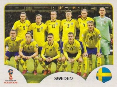 Panini Sticker Fußball WM 2018 Russia Nr. 473 SWE Sweden Schweden Team Bild NEU