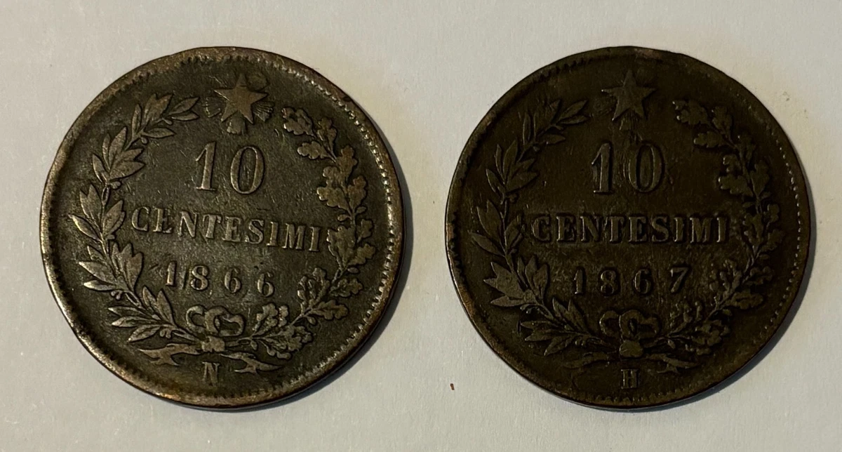 1866 Year Italian Coins (1861-Now) for sale | eBay