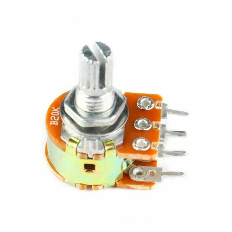 WH148 B1K 2K - B1M Ohm Linear Taper Rotary Stereo Potentiometer Panel Pot 6-PIN - Image 2 of 4