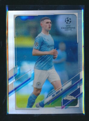 2020-21 TOPPS CHROME CL REFRACTOR 34 Phil Foden - Manchester City