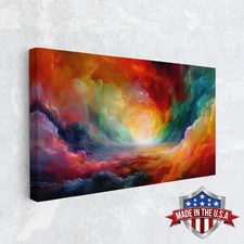 Aurora's Embrace Canvas Print for Home Decor, Wall Decor Art Print Poster