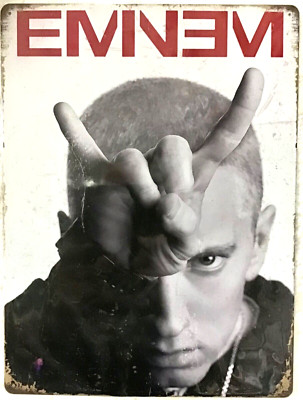 FREE SHIPPING! BUY or make OFFER B4 it s SOLD! Eminem rapper 12x16 new TIN SIGN