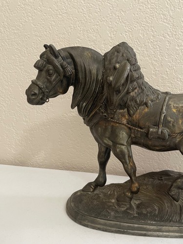 Vintage Antique Spelter Metal Sculpture Statue of Horse Trotting - 第 2/18 張圖片