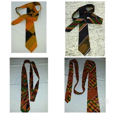 African Kente cloth print cotton Men Necktie Neck Tie