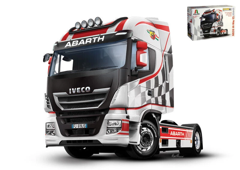 Iveco ES Hi-way "ABARTH" Kit En Plastique Camion 1:24 Italeri - Photo 1/1