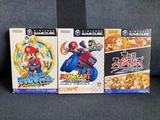 Super Smash Bros & Mario Kart Double Tiret & Super Mario Sunshine Gamecube Set