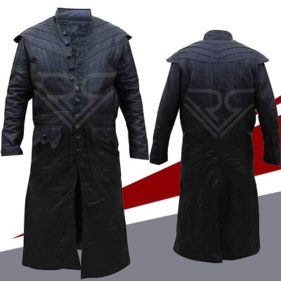 Captain Flint Black Pirate Leather Coat | Inspired by TV Series Cosplay Costume
