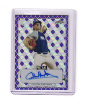 2022 Leaf Perfect Game All American Autographs Purple Colton Hartman Auto 16/20