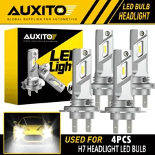 4X H7 LED Headlight Combo Bulbs Kit High Low Beam 6500K Super White Bright USEOA